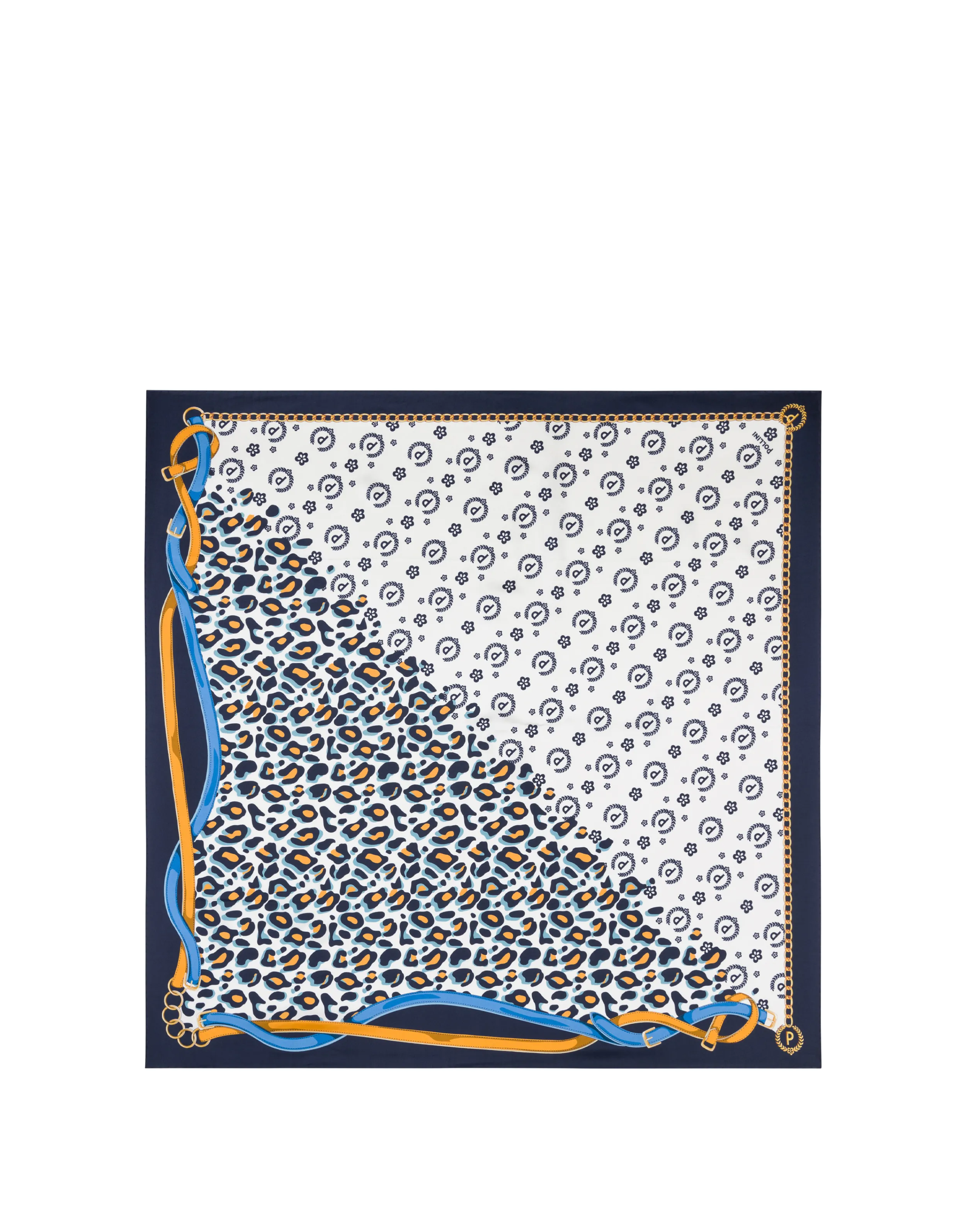 Pollini Foulard Blu New