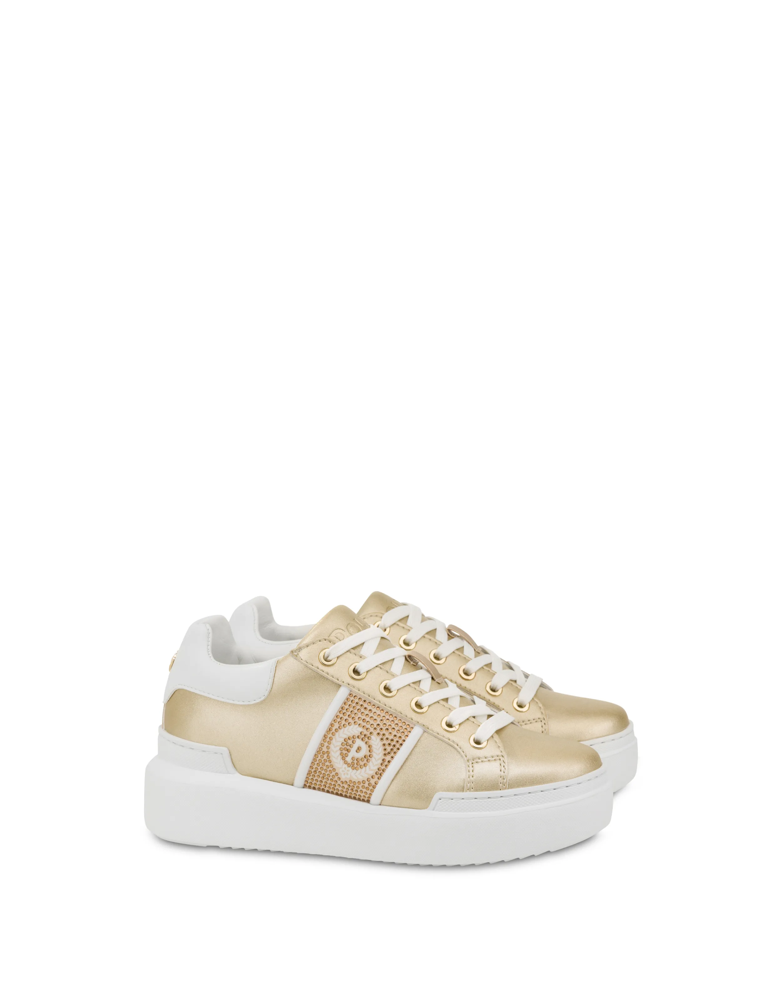Pollini Sneakers Platino/Bianco New